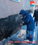 Уборка сосулек и наледий